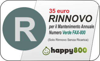 Verde FAX-800 Rinnovo Annuale