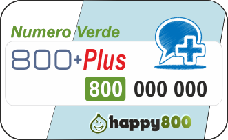 Numero Verde 800 Ricaricabile PLUS