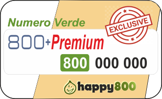 Numero Verde 800 Ricaricabile Premium